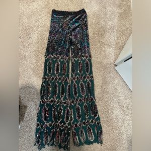 Disco lemonade emerald green bell bottoms 32 inseam